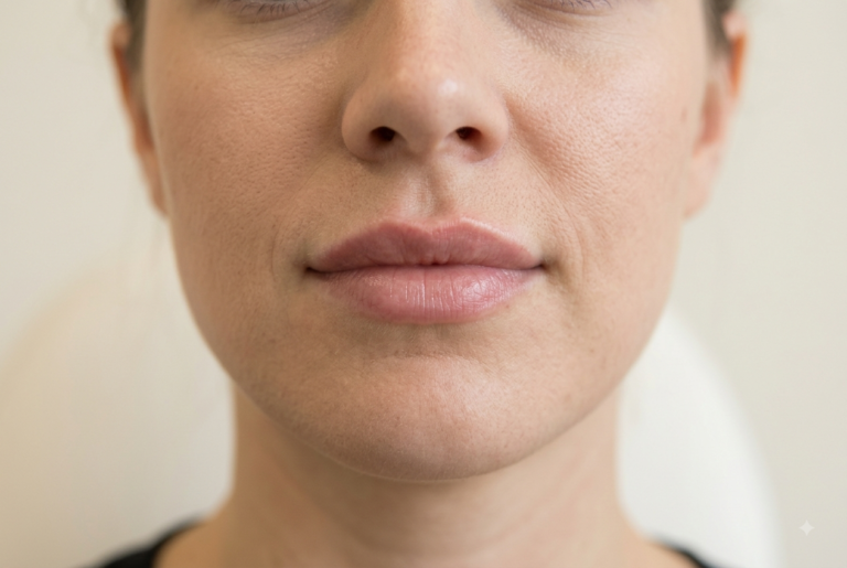 heart-shaped lips